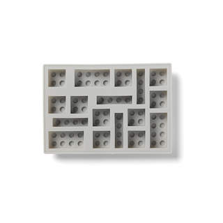 LEGO silikonová forma na led Iconic šedá