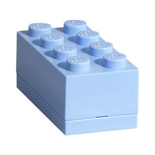 LEGO mini box 46x92x43mm - světle modrý