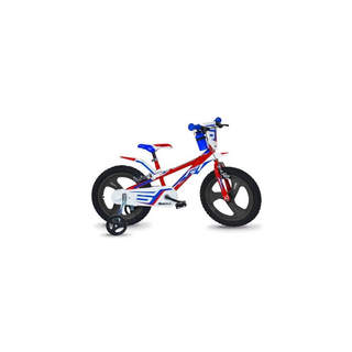 DINO Bikes - Dětské kolo 14" červeno/modro/bílé