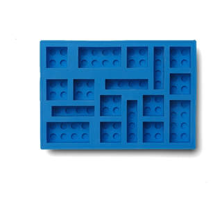 LEGO silikonová forma na led Iconic modrá